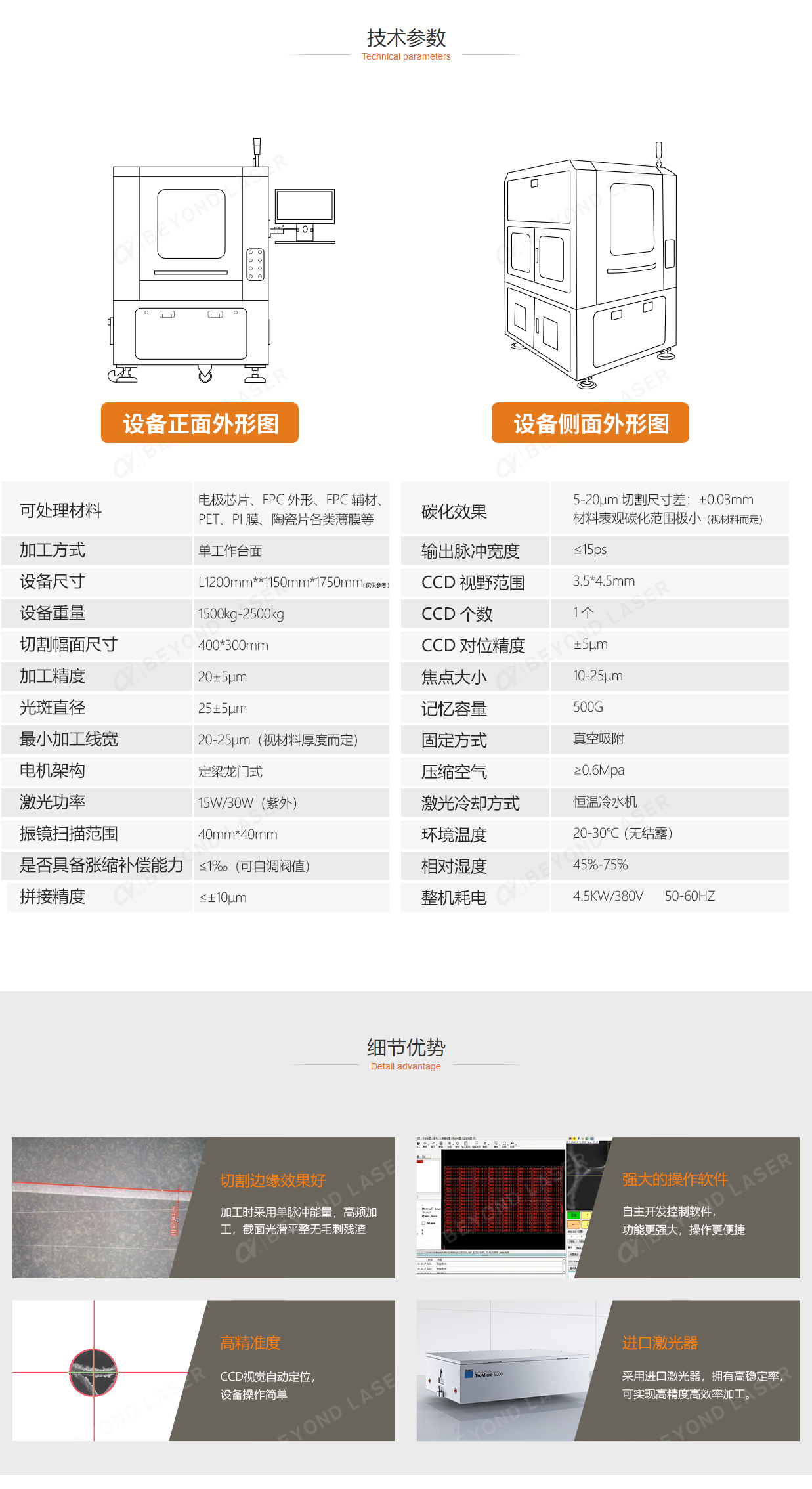 FPC激光切割機(jī)4030_參數(shù)配置介紹